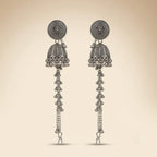 Pair of Traditional jhumka earrings for wedding and festival wear